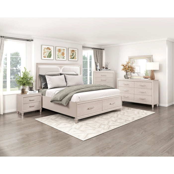 2451K-1CK* (4) California King Platform Bed with Footboard Storage - 2451K-1CK*