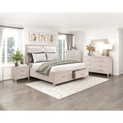 2451K-1CK* (4) California King Platform Bed with Footboard Storage - 2451K-1CK*