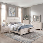 2451K-1CK* (4) California King Platform Bed with Footboard Storage - 2451K-1CK*