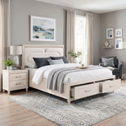 2451K-1CK* (4) California King Platform Bed with Footboard Storage - 2451K-1CK*