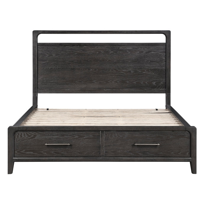 2502KBK-1CKDW* (3) California King Platform Bed with Footboard Storage - 2502KBK-1CKDW*