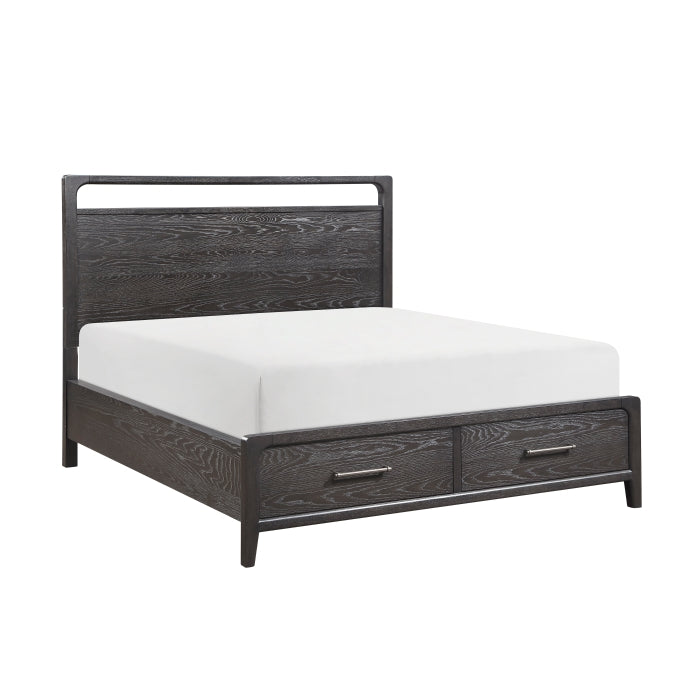 2502KBK-1CKDW* (3) California King Platform Bed with Footboard Storage - 2502KBK-1CKDW*