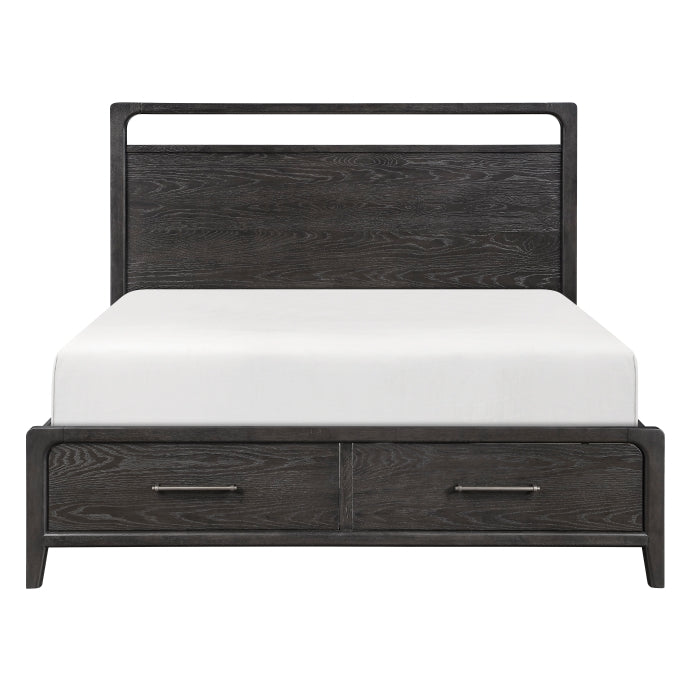 2502KBK-1EKDW* (3) Eastern King Platform Bed with Footboard Storage - 2502KBK-1EKDW*