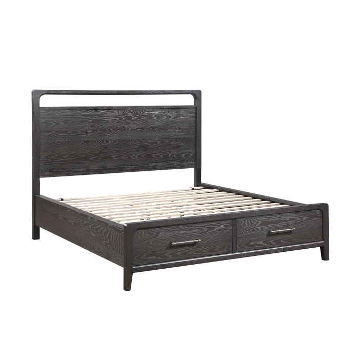 2502KBK-1EKDW* (3) Eastern King Platform Bed with Footboard Storage - 2502KBK-1EKDW*