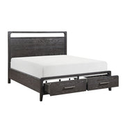 2502KBK-1EKDW* (3) Eastern King Platform Bed with Footboard Storage - 2502KBK-1EKDW*