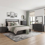 2502KBK-1EKDW* (3) Eastern King Platform Bed with Footboard Storage - 2502KBK-1EKDW*