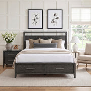 2502KBK-1EKDW* (3) Eastern King Platform Bed with Footboard Storage - 2502KBK-1EKDW*