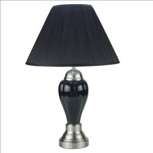 26" Porcelain Lamp, Satin Nickel, Set of 12 - 6115-BK-BASE
