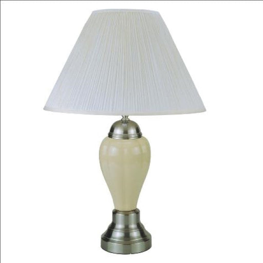26" Porcelain Lamp, Satin Nickel, Set of 12 - 6115-IV-BASE
