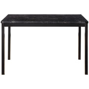 2601BK-48 Dining Table, Faux Marble Top - 2601BK-48