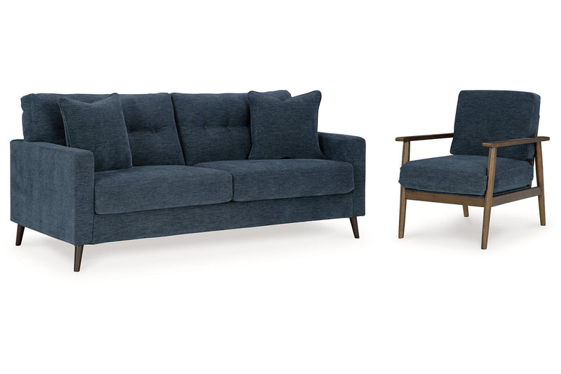 Bixler Navy Sofa and Chair -  Ashley - Lara Furniture