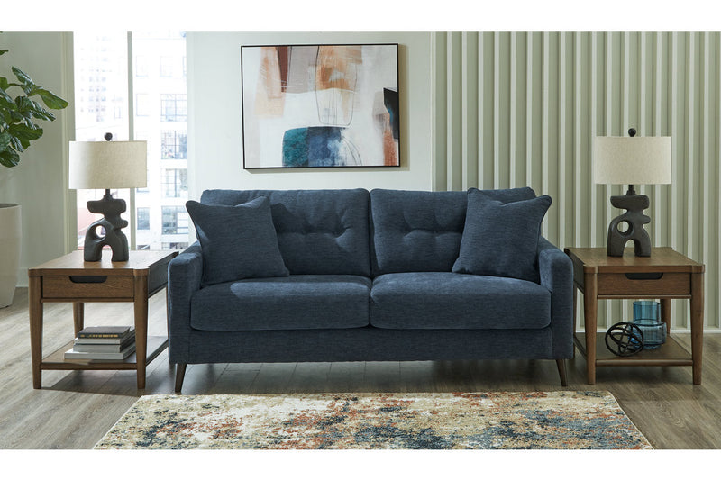 Bixler Navy Sofa and Chaise -  Ashley - Lara Furniture