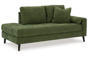 Bixler Olive Sofa and Chaise -  Ashley - Lara Furniture