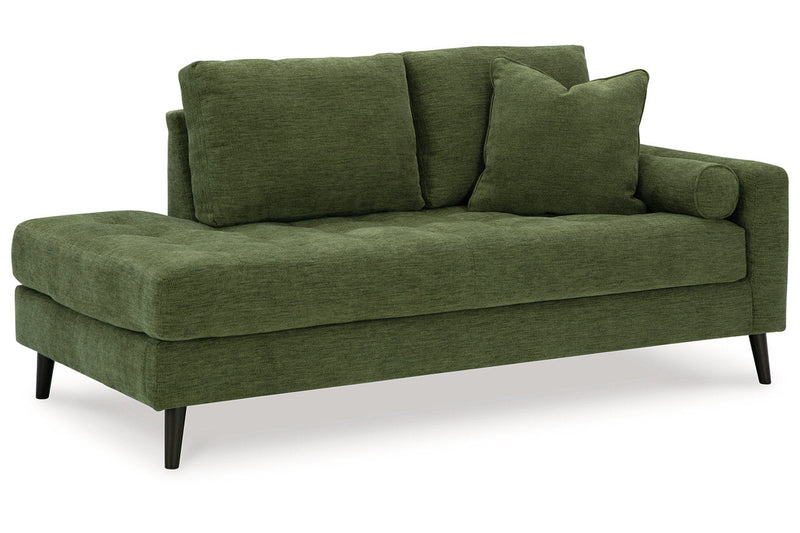 Bixler Olive Sofa and Chaise -  Ashley - Lara Furniture