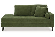 Bixler Olive Sofa and Chaise -  Ashley - Lara Furniture