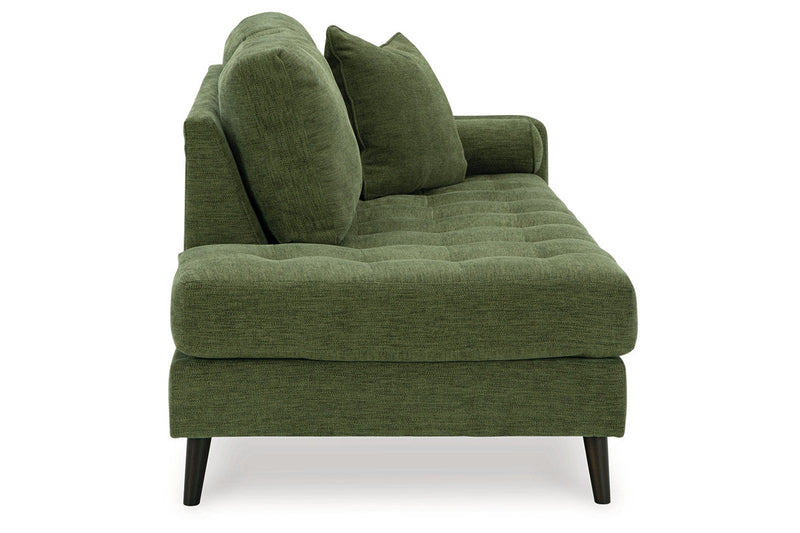 Bixler Olive Sofa and Chaise -  Ashley - Lara Furniture