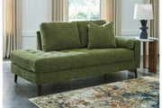Bixler Olive Sofa and Chaise -  Ashley - Lara Furniture