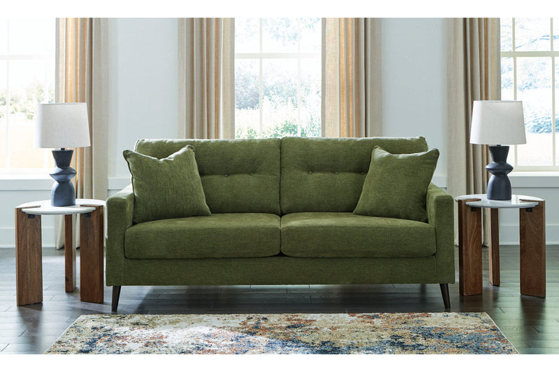 Bixler Olive Sofa and Chaise -  Ashley - Lara Furniture