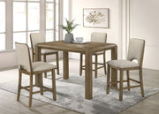Cockrell Brown/Beige Extendable Counter Height Set from Crown Mark - Lara Furniture