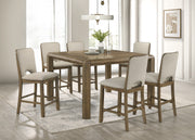 Cockrell Brown/Beige Extendable Counter Height Set from Crown Mark - Lara Furniture