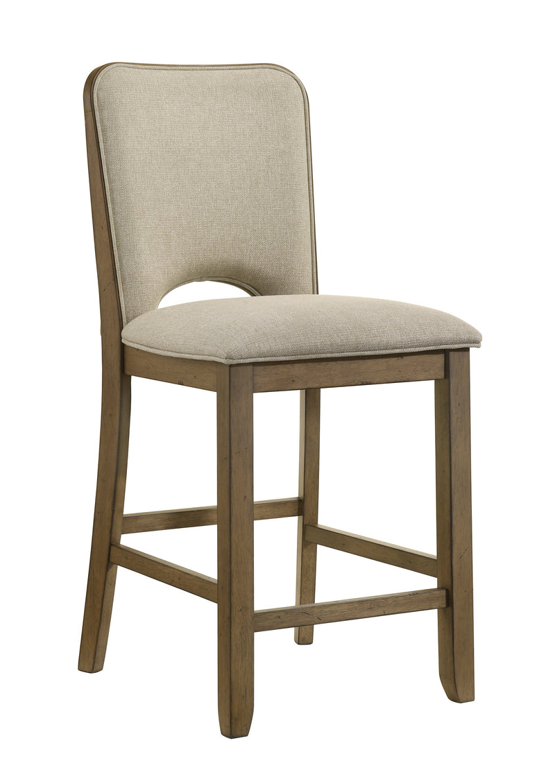 Cockrell Brown/Beige Extendable Counter Height Set from Crown Mark - Lara Furniture