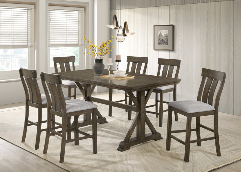 Lloyd Brown Counter Height Table from Crown Mark - Lara Furniture