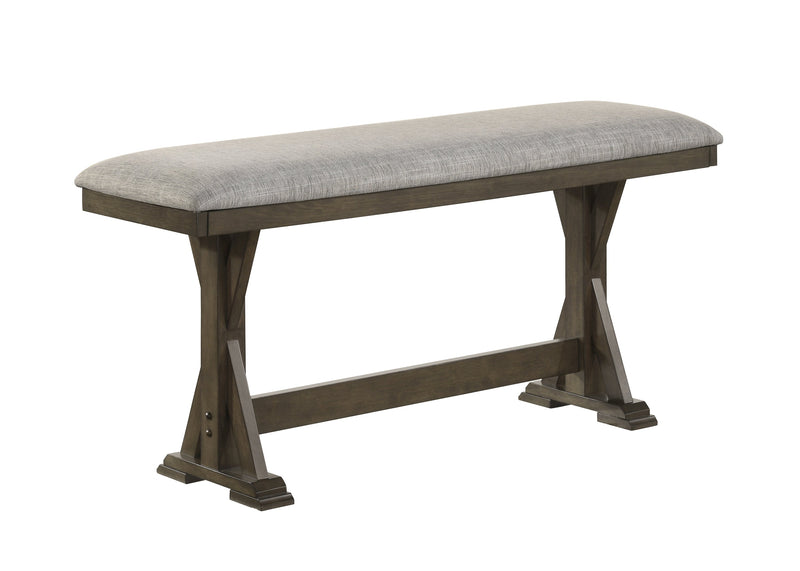 Lloyd Brown Counter Height Bench from Crown Mark - Lara Furniture