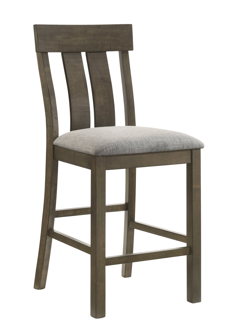 Lloyd Brown Counter Height Chair, Set of 2 from Crown Mark - Lara Furniture