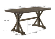 Lloyd Brown Counter Height Table from Crown Mark - Lara Furniture