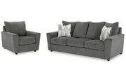 Stairatt Gravel Sofa and Chair -  Ashley - Lara Furniture