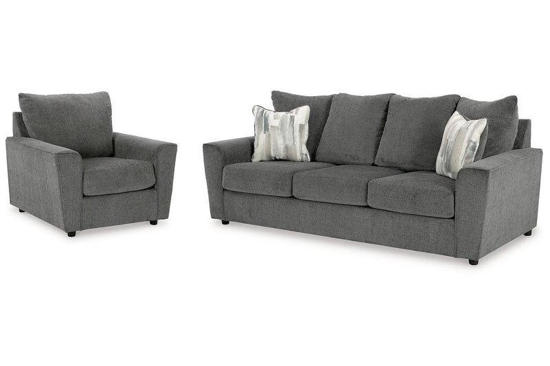 Stairatt Gravel Sofa and Chair -  Ashley - Lara Furniture