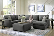 Edenfield Charcoal 3-Piece RAF Chaise Sectional -  Ashley - Lara Furniture