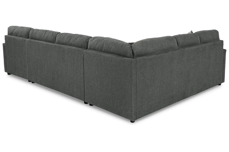 Edenfield Charcoal 3-Piece RAF Chaise Sectional -  Ashley - Lara Furniture