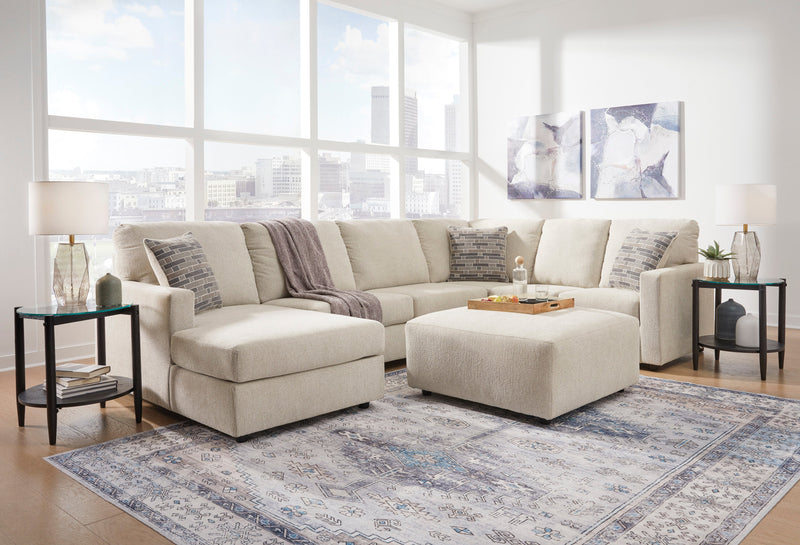Edenfield Linen 3-Piece LAF Chaise Sectional -  Ashley - Lara Furniture