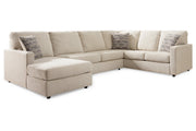 Edenfield Linen 3-Piece LAF Chaise Sectional -  Ashley - Lara Furniture