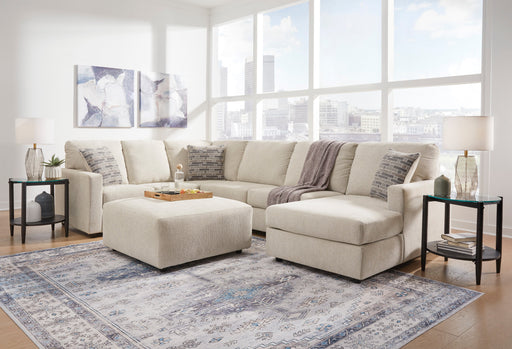 Edenfield Linen 3-Piece RAF Chaise Sectional -  Ashley - Lara Furniture