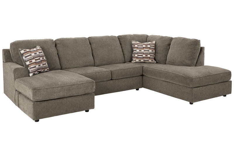 O'Phannon Putty 2-Piece RAF Chaise Sectional -  Ashley - Lara Furniture