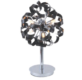 30TBL13BL 12.5" X 20" RIETI BLACK TABLE LAMP - 210000006628