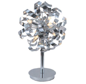 30TBL13CH 12.5" X 20" RIETI CHROME TABLE LAMP - 210000006622
