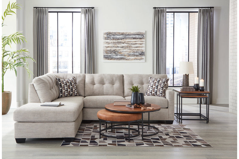 Mahoney Pebble 2-Piece Sectional with Chaise -  Ashley - Lara Furniture