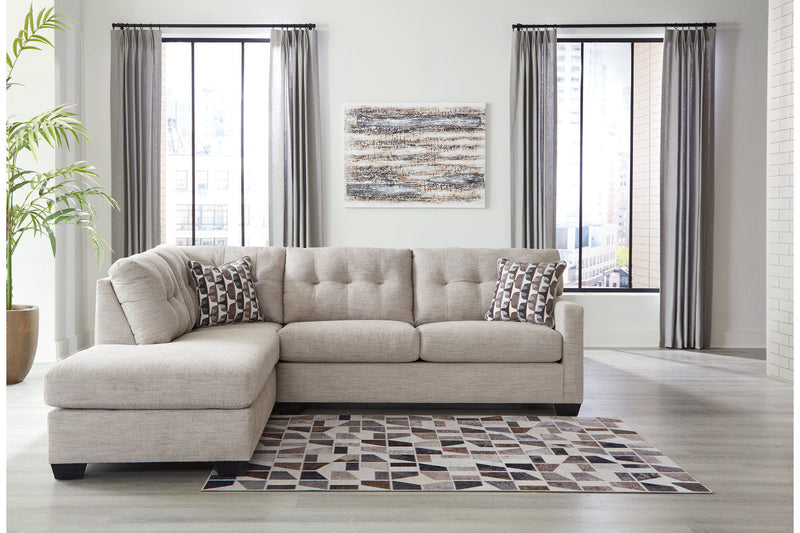Mahoney Pebble 2-Piece Sectional with Chaise -  Ashley - Lara Furniture