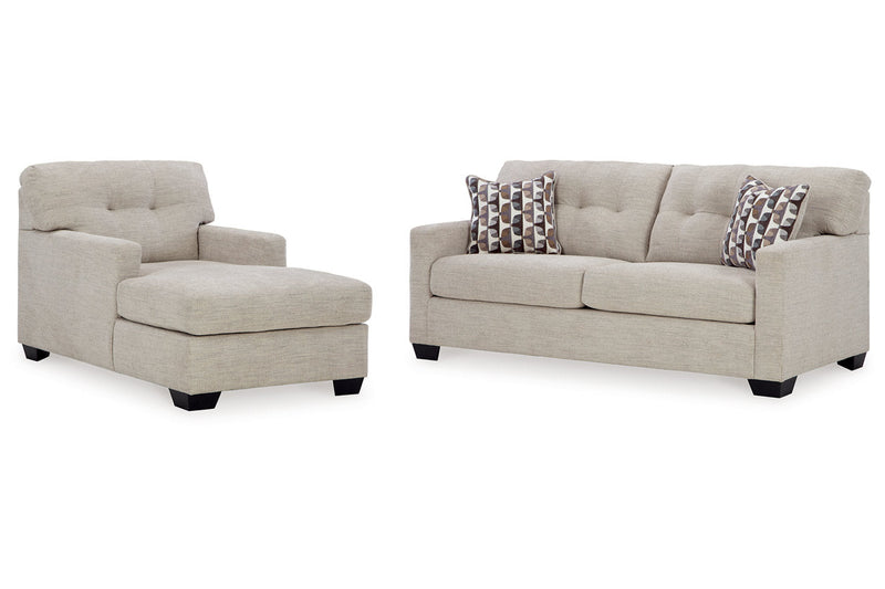Mahoney Pebble Sofa and Chaise -  Ashley - Lara Furniture
