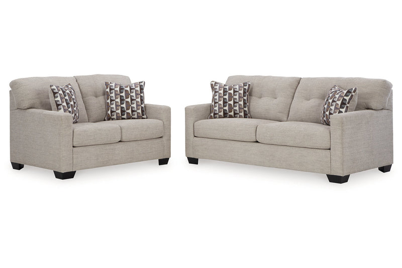 Mahoney Pebble Sofa and Loveseat -  Ashley - Lara Furniture