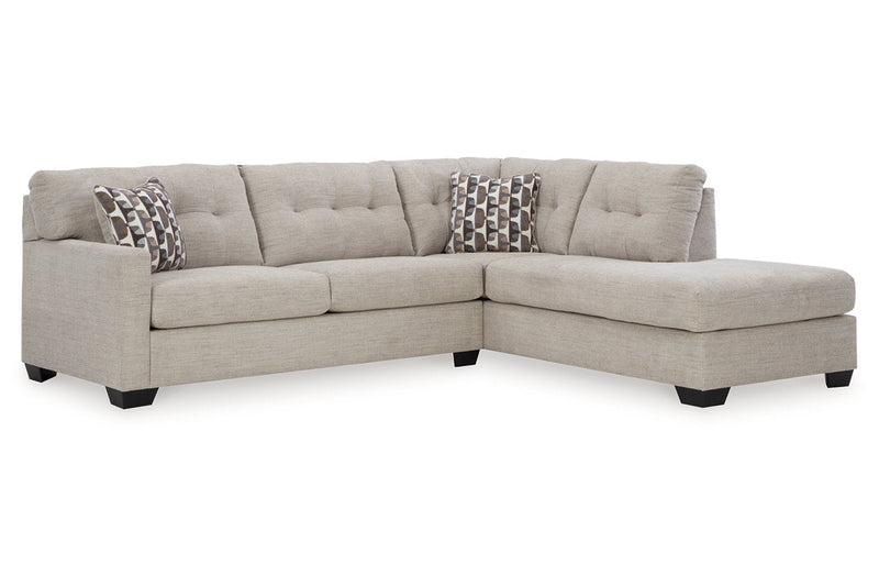 Mahoney Pebble 2-Piece Sleeper Sectional with Chaise -  Ashley - Lara Furniture