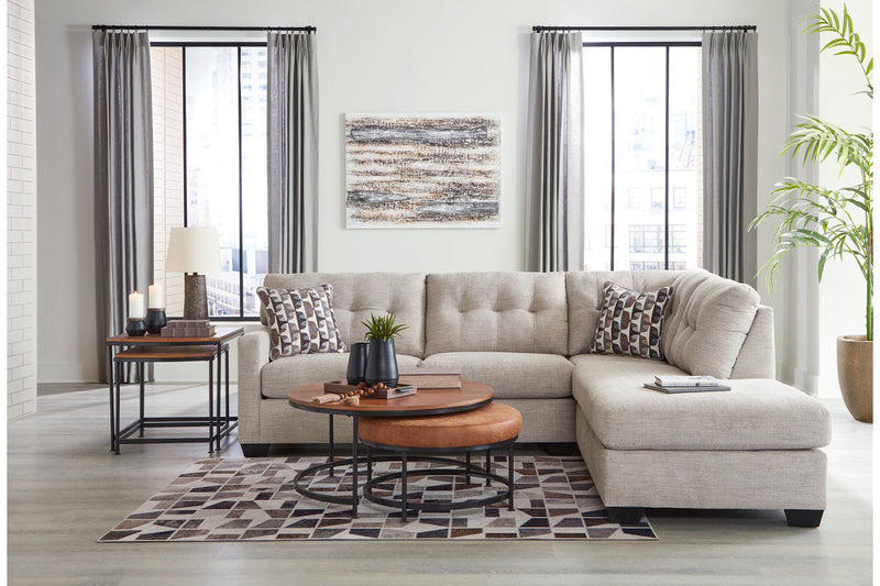 Mahoney Pebble 2-Piece Sectional with Chaise -  Ashley - Lara Furniture