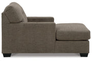 Mahoney Chocolate Sofa and Chaise -  Ashley - Lara Furniture