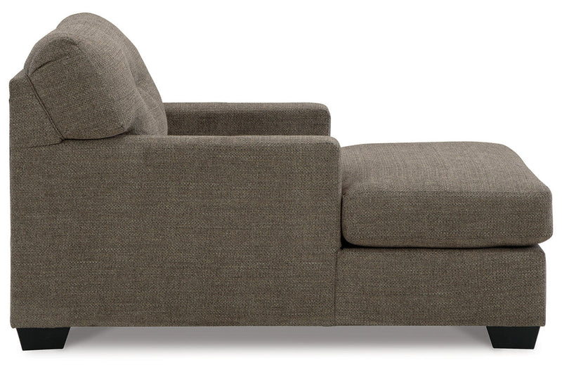Mahoney Chocolate Sofa and Chaise -  Ashley - Lara Furniture