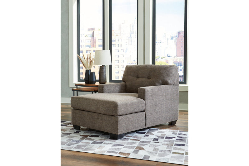 Mahoney Chocolate Sofa and Chaise -  Ashley - Lara Furniture
