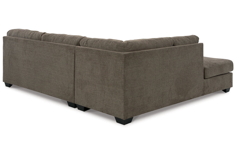 Mahoney Chocolate 2-Piece Sleeper Sectional with Chaise -  Ashley - Lara Furniture