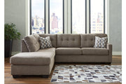 Mahoney Chocolate 2-Piece Sleeper Sectional with Chaise -  Ashley - Lara Furniture